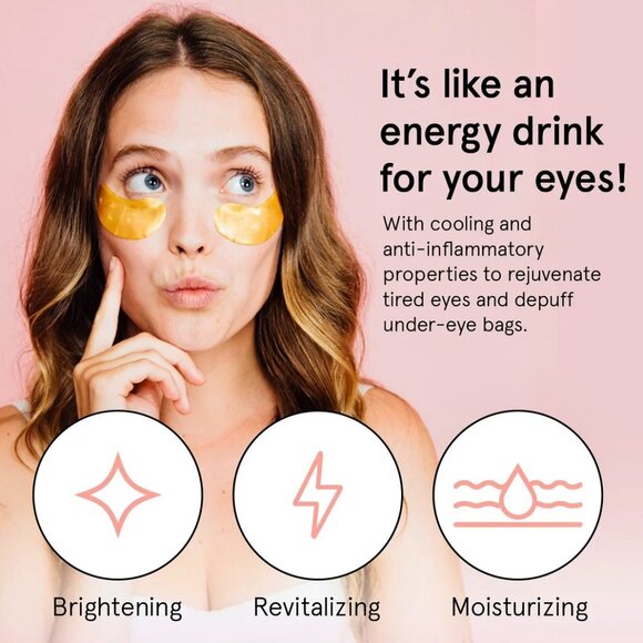 ➡️ 2/$25⬅️ Grace & Stella—Gold ⚡️Energizing⚡️ Eye Masks—6 Pairs *New* - Picture 5 of 10